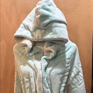 PINK Victoria's Secret Light Blue Hooded Robe